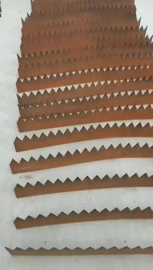 Ribete de paisaje de jardín con corte láser de metal oxidado de acero corten a precio de fábrica