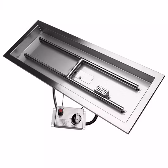 Quemador de pozo de fuego de chimenea eléctrica de bioetanol inteligente de 60 pulgadas