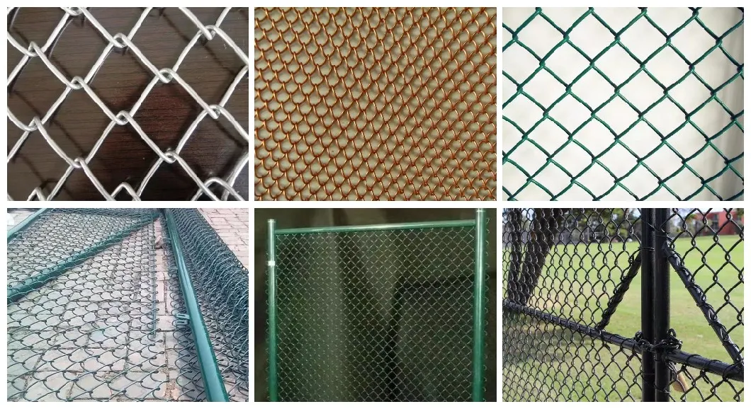 Chain Link Fence Diamond Mesh Wire Screen Mesh Galvanized PVC Coated Panels for Long Lifeand Regular Use